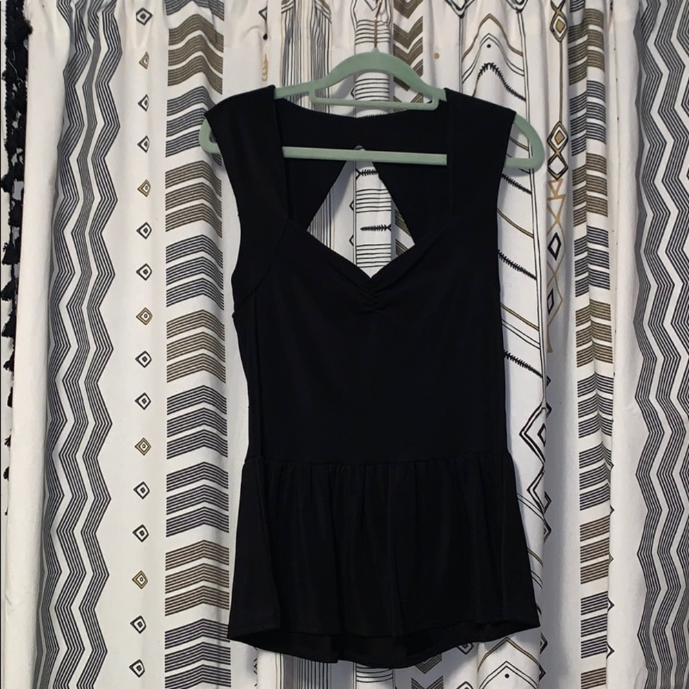 Sweetheart Front Open Back Dress Blouse